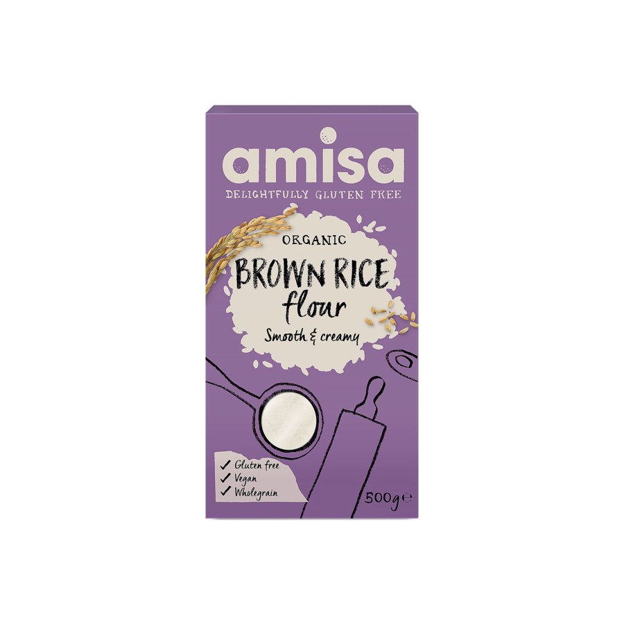 Amisa Organic Brown Rice Flour 500g