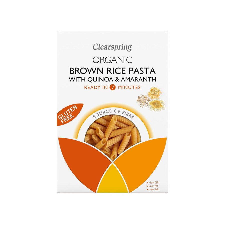 Clearspring Organic GF Brown Rice Pasta with Quinoa & Am