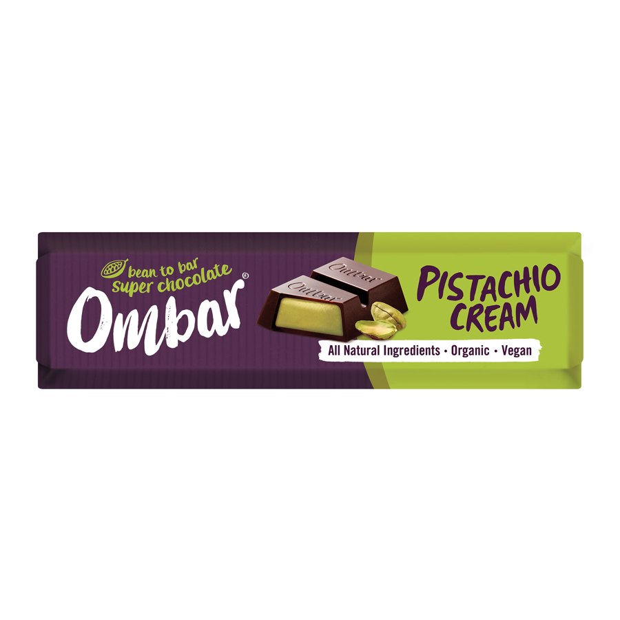 Ombar Pistachio Cream Chocolate Bar 42g