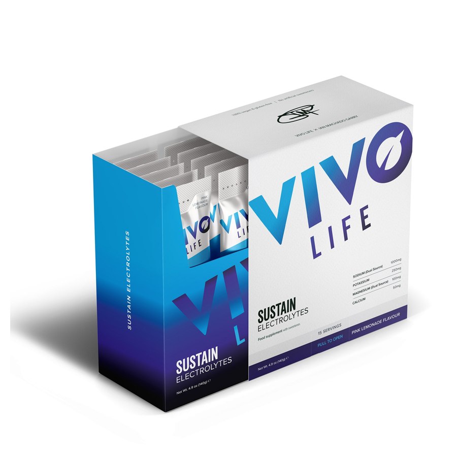 Vivo Life Sustain Electrolytes Pink Lemonade 15 x 9.3g
