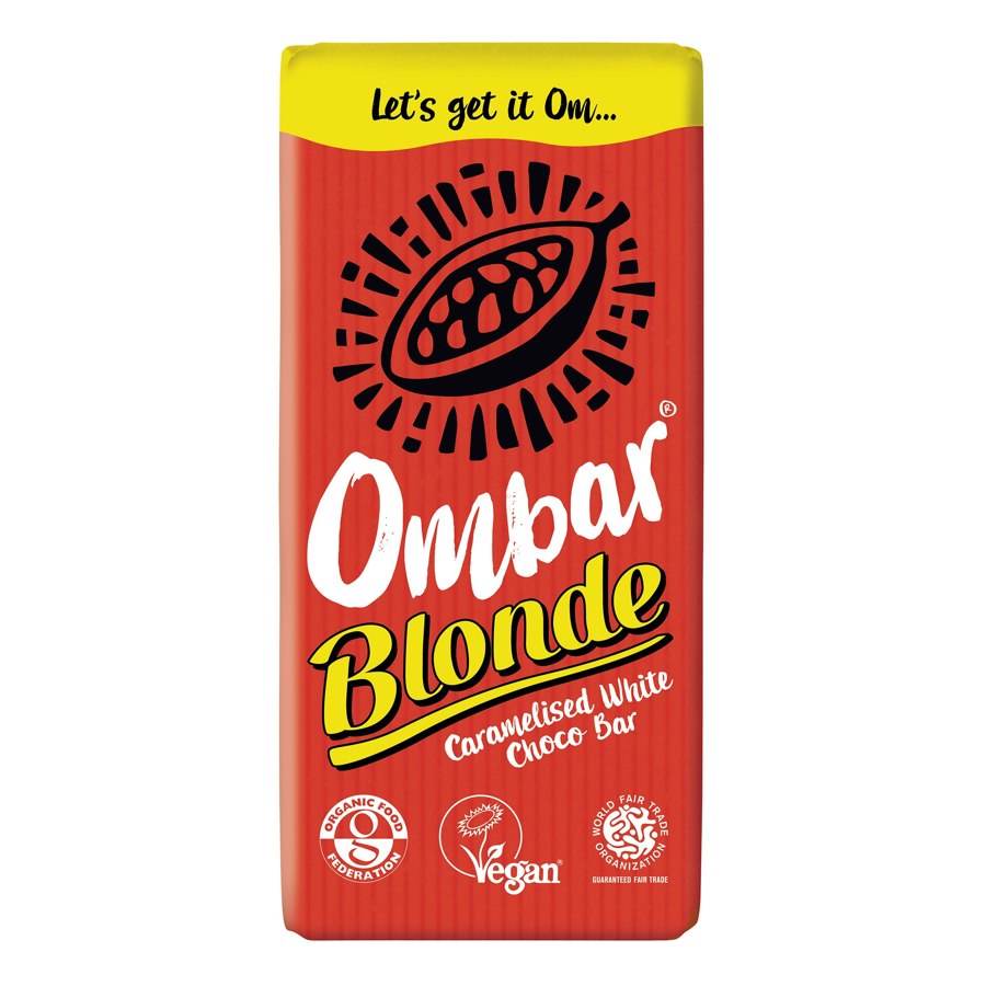 Ombar Blonde Caramelised White Choco Bar 70g